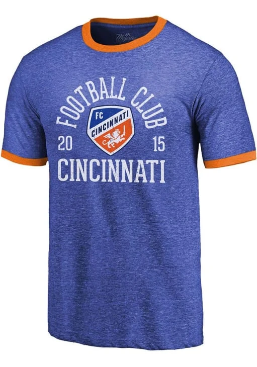 FC Cincinnati Blue Ball Hog Short Sleeve Fashion T Shirt 3 FC Cincinnati Blue Ball Hog Short Sleeve Fashion T Shirt