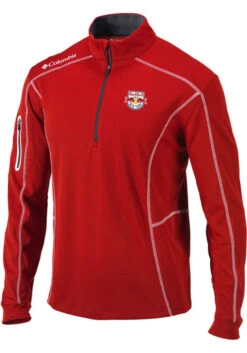 Columbia New York Red Bulls Mens Red Omni-Wick Shotgun 1/4 Zip Pullover