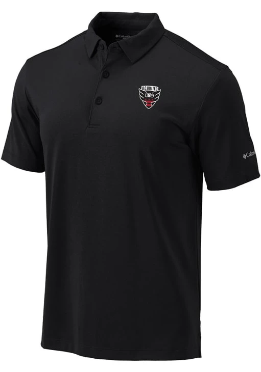 Columbia DC United Mens Black Omni-Wick Drive Short Sleeve Polo 3 Columbia DC United Mens Black Omni-Wick Drive Short Sleeve Polo