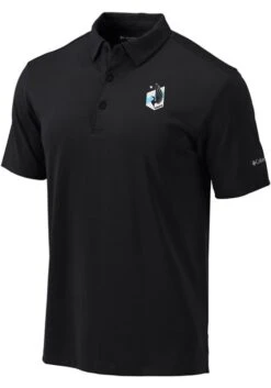 Columbia Minnesota United FC Mens Black Omni-Wick Drive Short Sleeve Polo