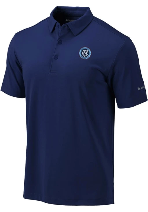 Columbia New York City FC Mens Navy Blue Omni-Wick Drive Short Sleeve Polo 3 Columbia New York City FC Mens Navy Blue Omni-Wick Drive Short Sleeve Polo
