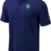 Columbia Seattle Sounders FC Mens Navy Blue Omni-Wick Drive Short Sleeve Polo