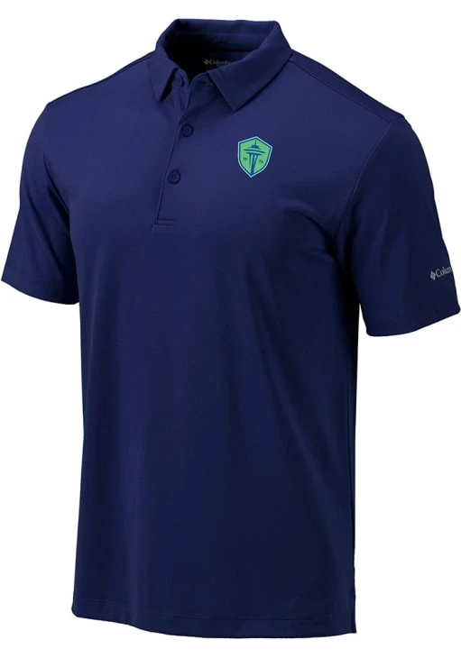 Columbia Seattle Sounders FC Mens Navy Blue Omni-Wick Drive Short Sleeve Polo 3 Columbia Seattle Sounders FC Mens Navy Blue Omni-Wick Drive Short Sleeve Polo