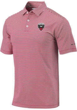 Columbia DC United Mens Red Omni-Wick Club Invite Short Sleeve Polo