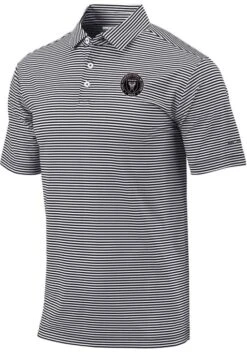 Columbia Inter Miami CF Mens Black Omni-Wick Club Invite Short Sleeve Polo