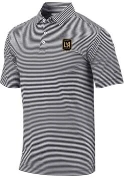 Columbia Los Angeles FC Mens Black Omni-Wick Club Invite Short Sleeve Polo
