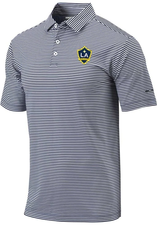 Columbia LA Galaxy Mens Navy Blue Omni-Wick Club Invite Short Sleeve Polo 3 Columbia LA Galaxy Mens Navy Blue Omni-Wick Club Invite Short Sleeve Polo