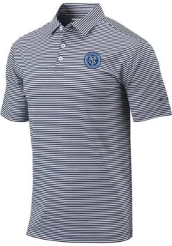 Columbia New York City FC Mens Navy Blue Omni-Wick Club Invite Short Sleeve Polo