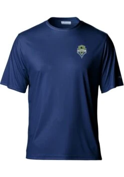 Columbia Seattle Sounders FC Navy Blue Terminal Tackle Short Sleeve T Shirt