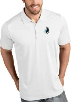 Antigua Minnesota United FC Mens White Tribute Short Sleeve Polo