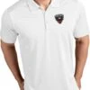 Antigua DC United Mens White Tribute Short Sleeve Polo