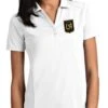 Antigua Los Angeles FC Womens White Tribute Short Sleeve Polo Shirt -Clothing Sales Store 32300870 1