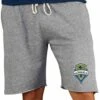 Seattle Sounders FC Mens Grey Mainstream Shorts -Clothing Sales Store 5624385 1