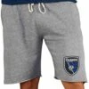 San Jose Earthquakes Mens Grey Mainstream Shorts 1 San Jose Earthquakes Mens Grey Mainstream Shorts -Clothing Sales Store 5624386 1