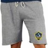 LA Galaxy Mens Grey Mainstream Shorts -Clothing Sales Store 5624396 1