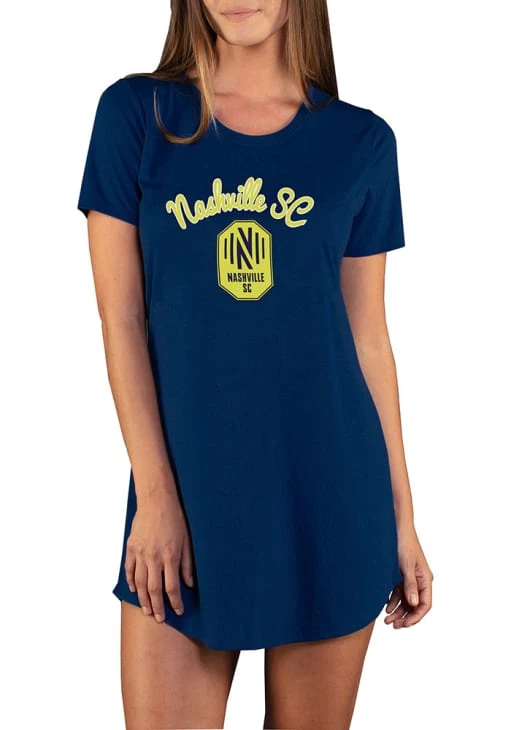 Nashville SC Womens Navy Blue Marathon Loungewear Sleep Shirt 3 Nashville SC Womens Navy Blue Marathon Loungewear Sleep Shirt