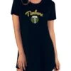Portland Timbers Womens Black Marathon Loungewear Sleep Shirt