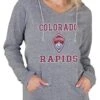 Colorado Rapids Womens Grey Mainstream Terry Hooded Sweatshirt -Clothing Sales Store 5625214 1