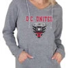 DC United Womens Grey Mainstream Terry Hooded Sweatshirt -Clothing Sales Store 5625215 1