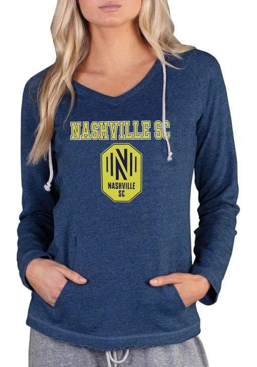 Nashville SC Womens Navy Blue Mainstream Terry Hooded Sweatshirt 3 Nashville SC Womens Navy Blue Mainstream Terry Hooded Sweatshirt