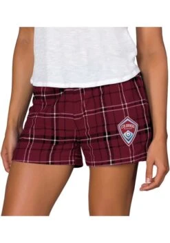 Colorado Rapids Womens Black Ultimate Flannel Shorts