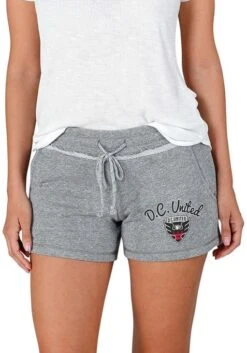 DC United Womens Grey Mainstream Terry Shorts