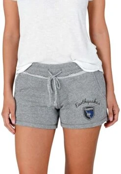 San Jose Earthquakes Womens Grey Mainstream Terry Shorts