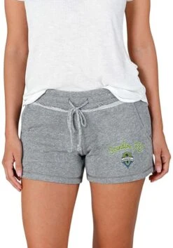 Seattle Sounders FC Womens Grey Mainstream Terry Shorts