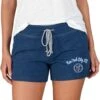 New York City FC Womens Navy Blue Mainstream Terry Shorts -Clothing Sales Store 5626666 1