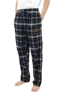 Los Angeles FC Mens Black Ultimate Flannel Sleep Pants
