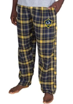 LA Galaxy Mens Navy Blue Ultimate Flannel Sleep Pants