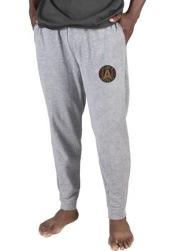 Atlanta United FC Mens Grey Mainstream Cuffed Terry Sweatpants