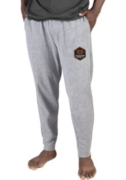 Houston Dynamo Mens Grey Mainstream Cuffed Terry Sweatpants