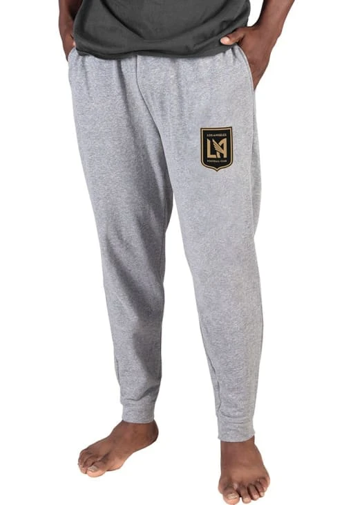 Los Angeles FC Mens Grey Mainstream Cuffed Terry Sweatpants 3 Los Angeles FC Mens Grey Mainstream Cuffed Terry Sweatpants