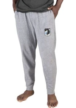 Minnesota United FC Mens Grey Mainstream Cuffed Terry Sweatpants